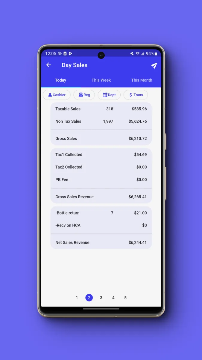 UpfrontPOS Cloud screen preview
