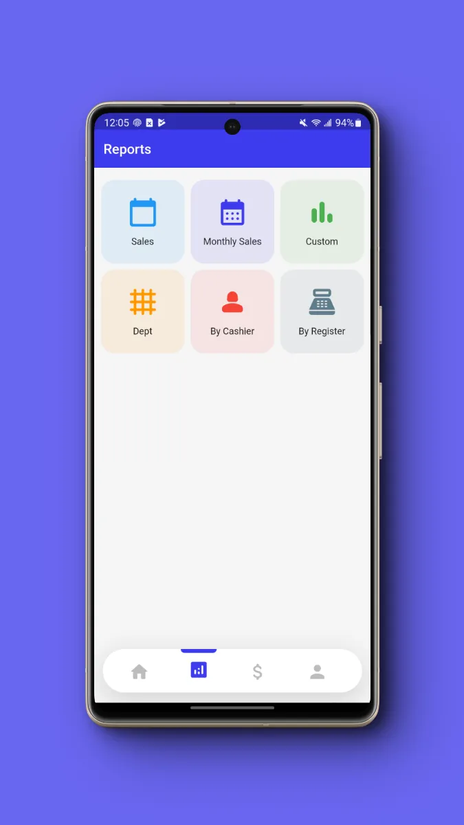 UpfrontPOS Cloud screen preview
